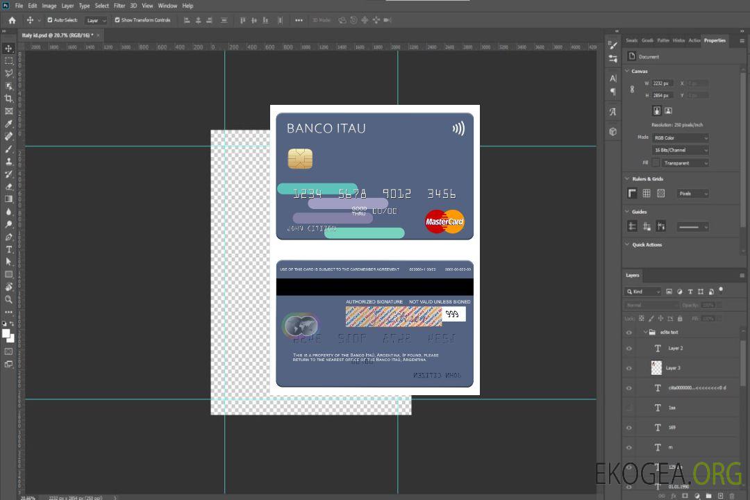Argentine Banco Itaú Argentine mastercard template Argentine Banco Itaú Argentine mastercard template